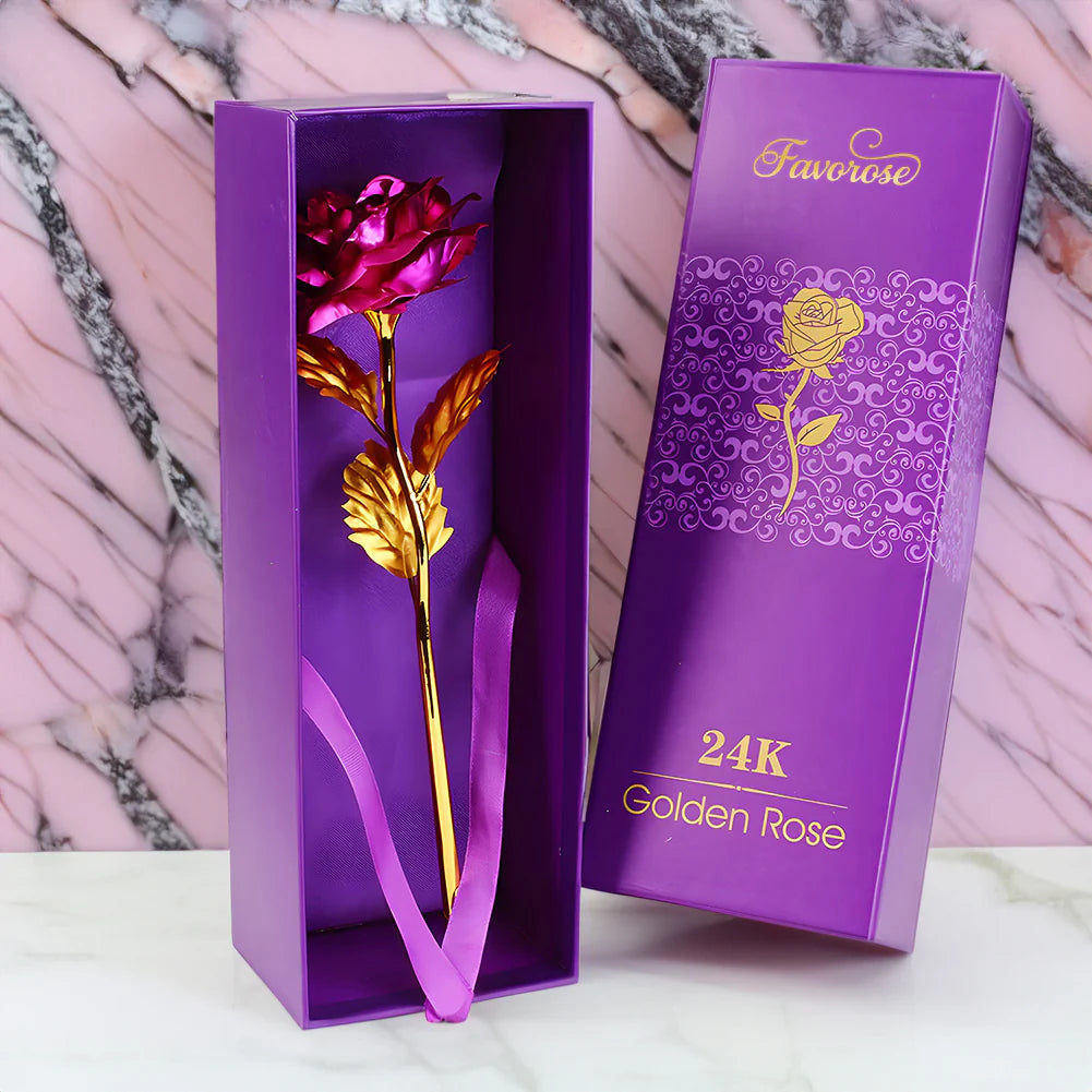 Flower Eternal Foil Plated 24K Gold Rose