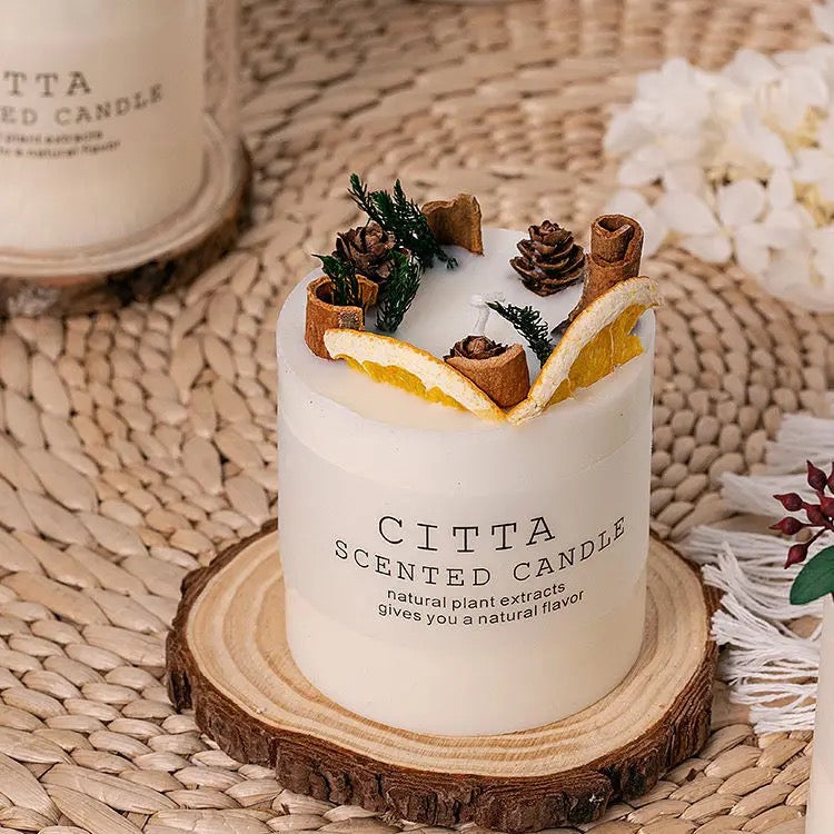 soy wax fragrance aroma therapy dry flower scented candle luxury