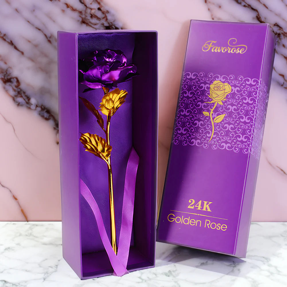 Flower Eternal Foil Plated 24K Gold Rose