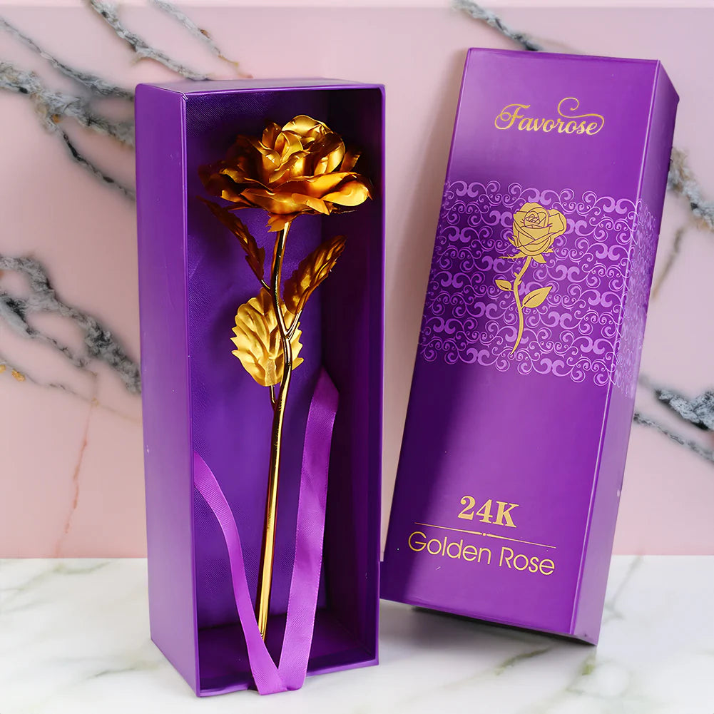 Flower Eternal Foil Plated 24K Gold Rose