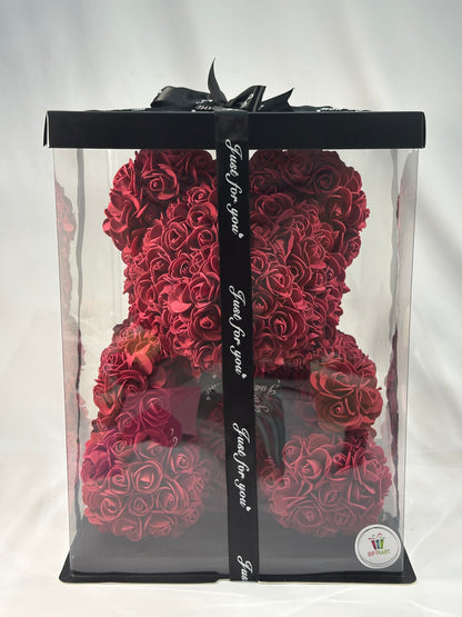 Rose Teddy with Deluxe Box
