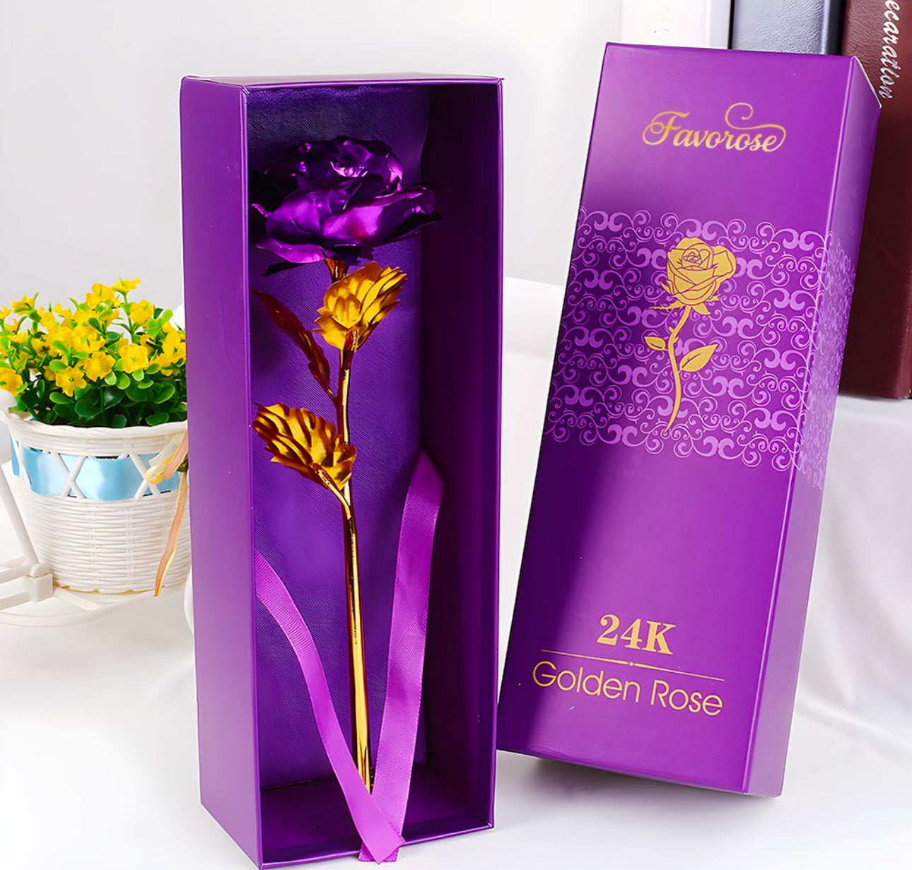 Flower Eternal Foil Plated 24K Gold Rose
