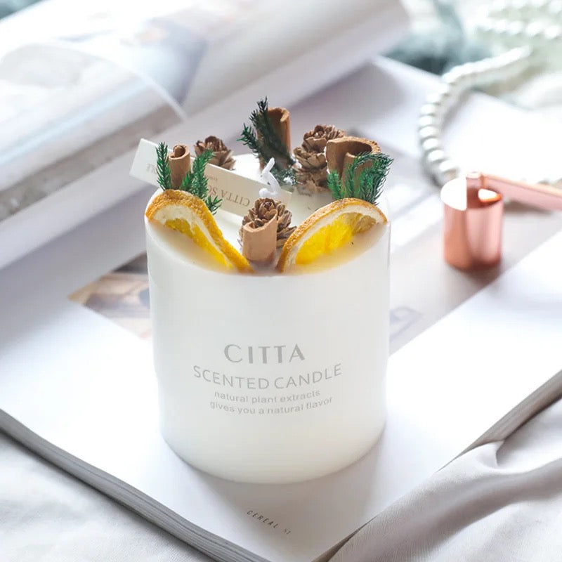 soy wax fragrance aroma therapy dry flower scented candle luxury
