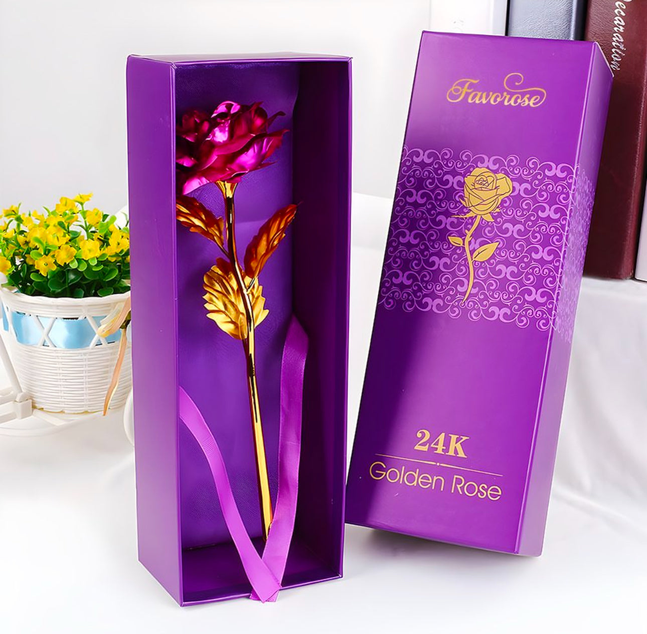 Flower Eternal Foil Plated 24K Gold Rose