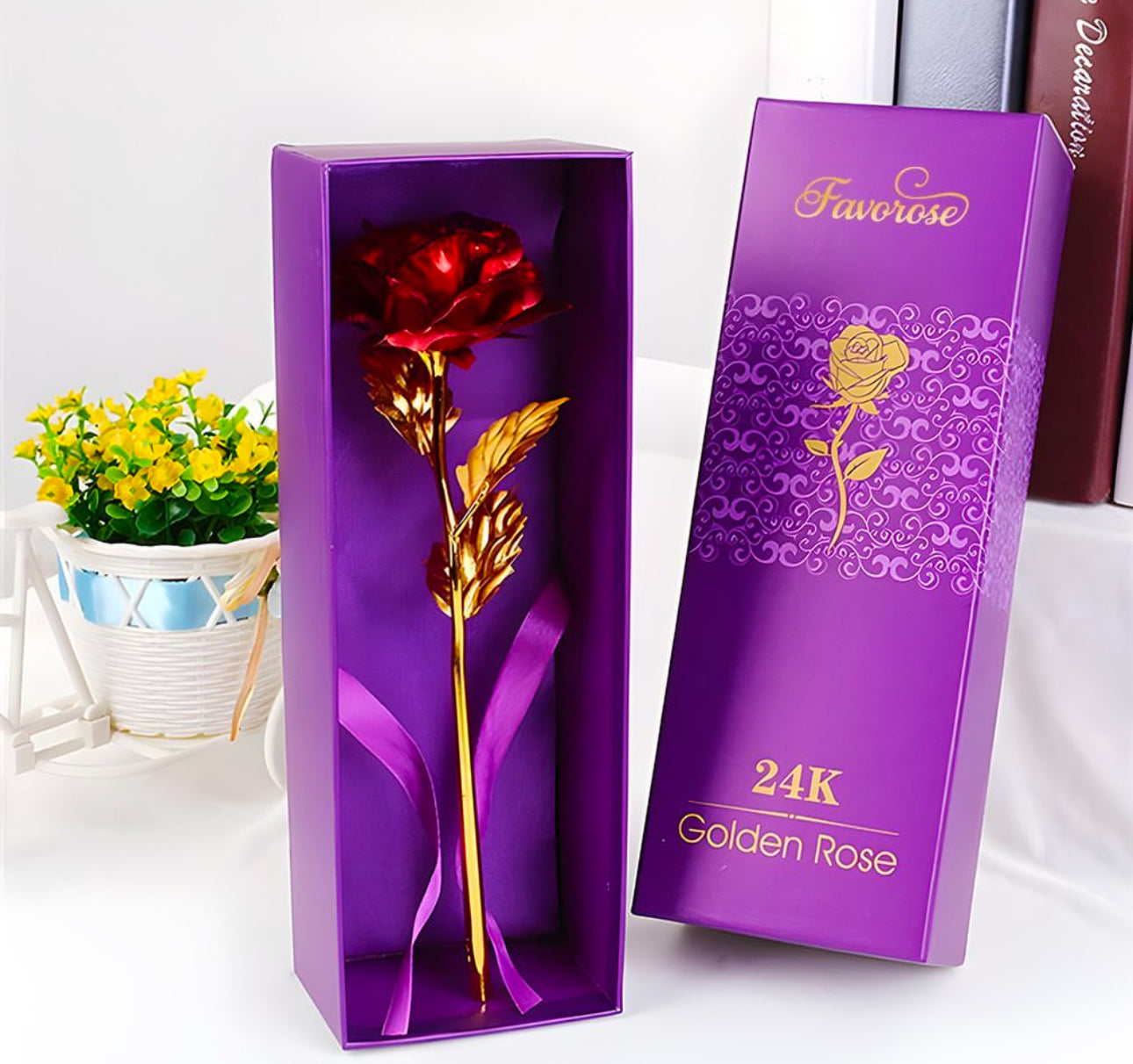 Flower Eternal Foil Plated 24K Gold Rose