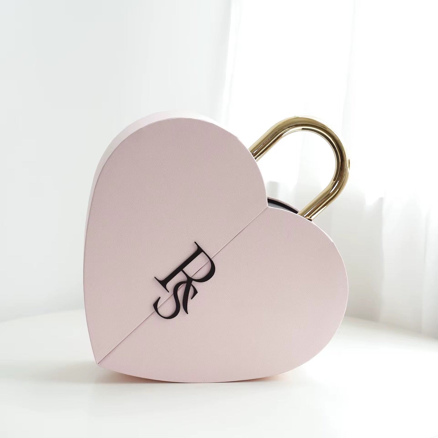 Heart-shaped box filled with red preserved
