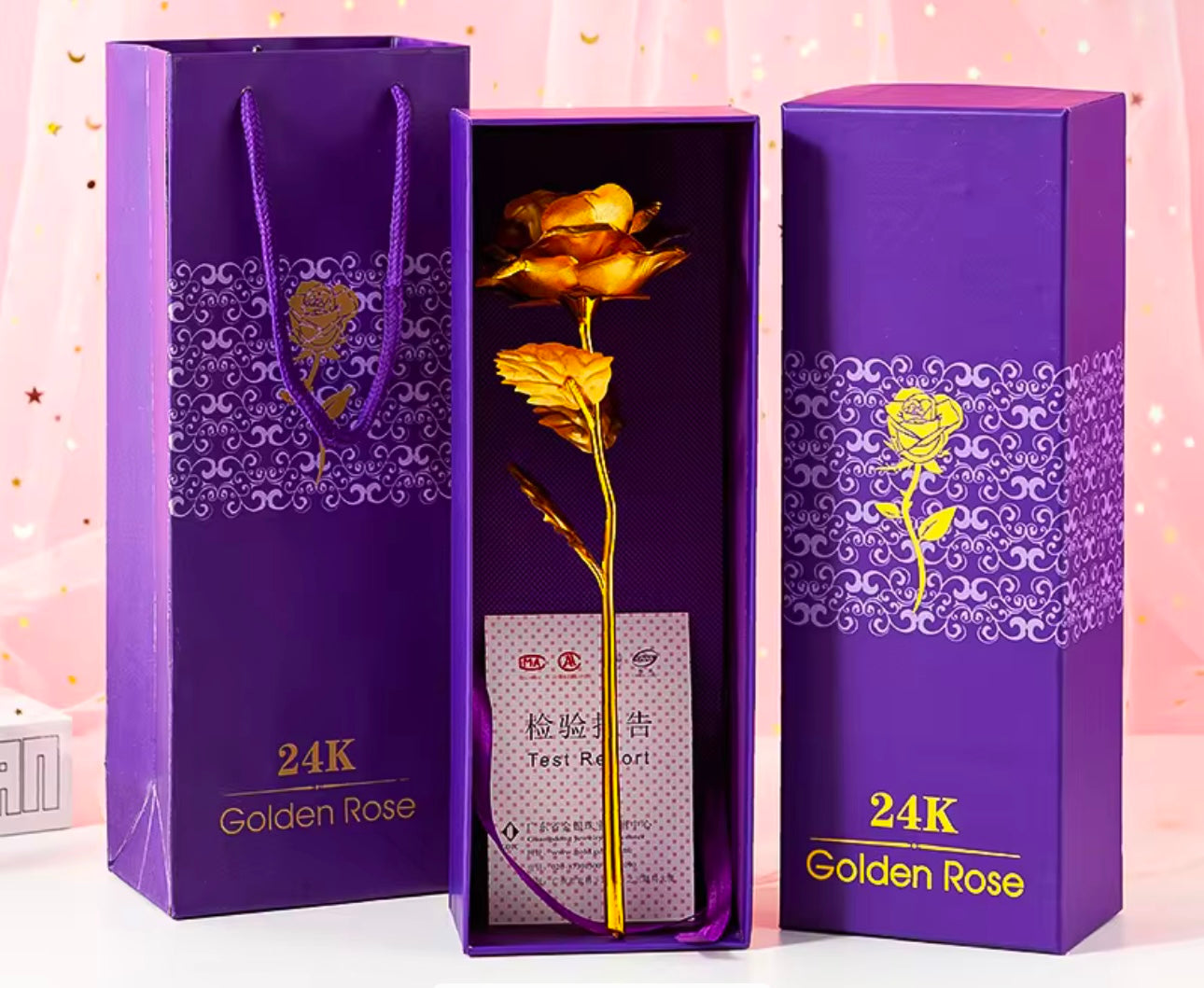 Flower Eternal Foil Plated 24K Gold Rose