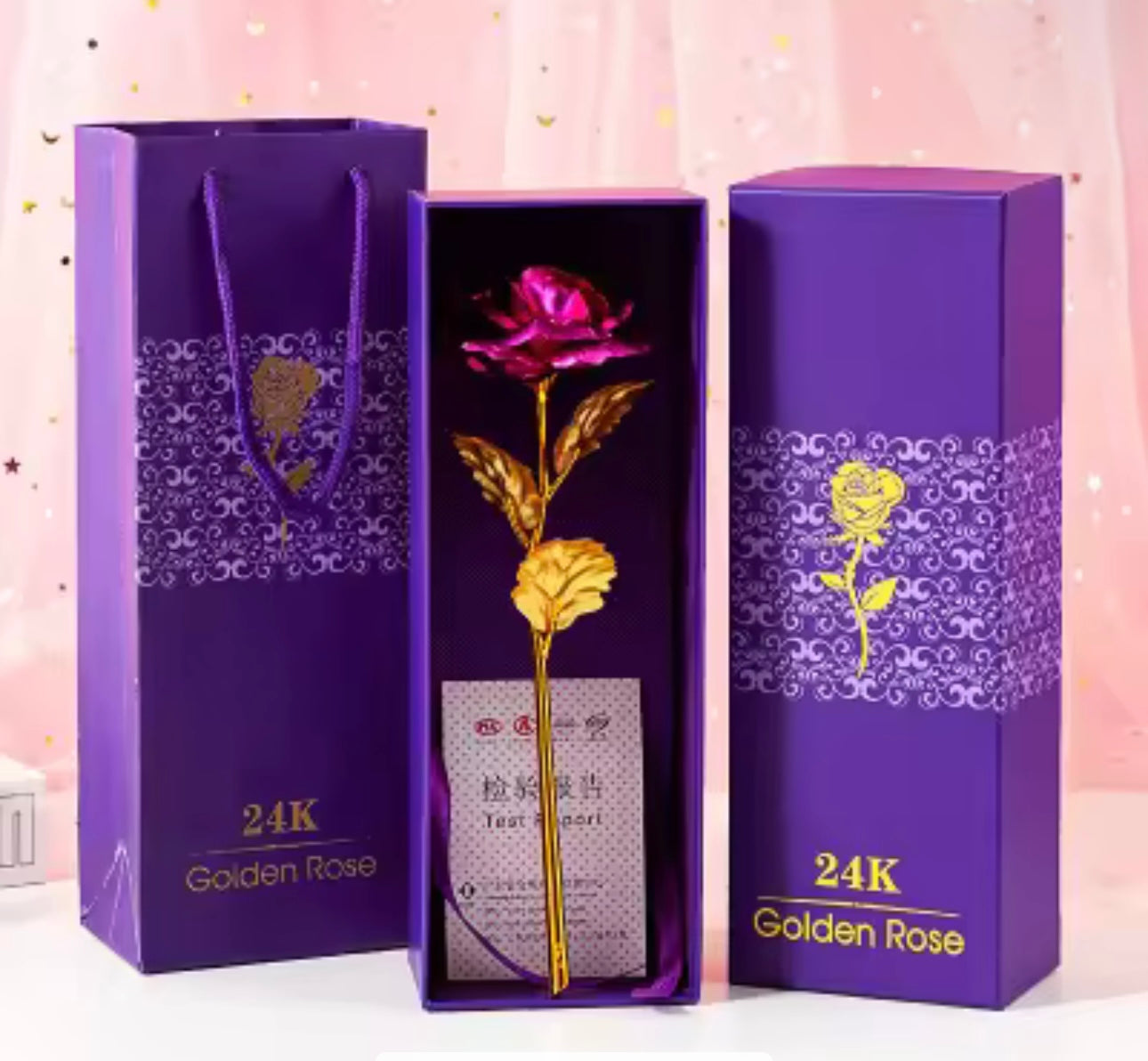 Flower Eternal Foil Plated 24K Gold Rose