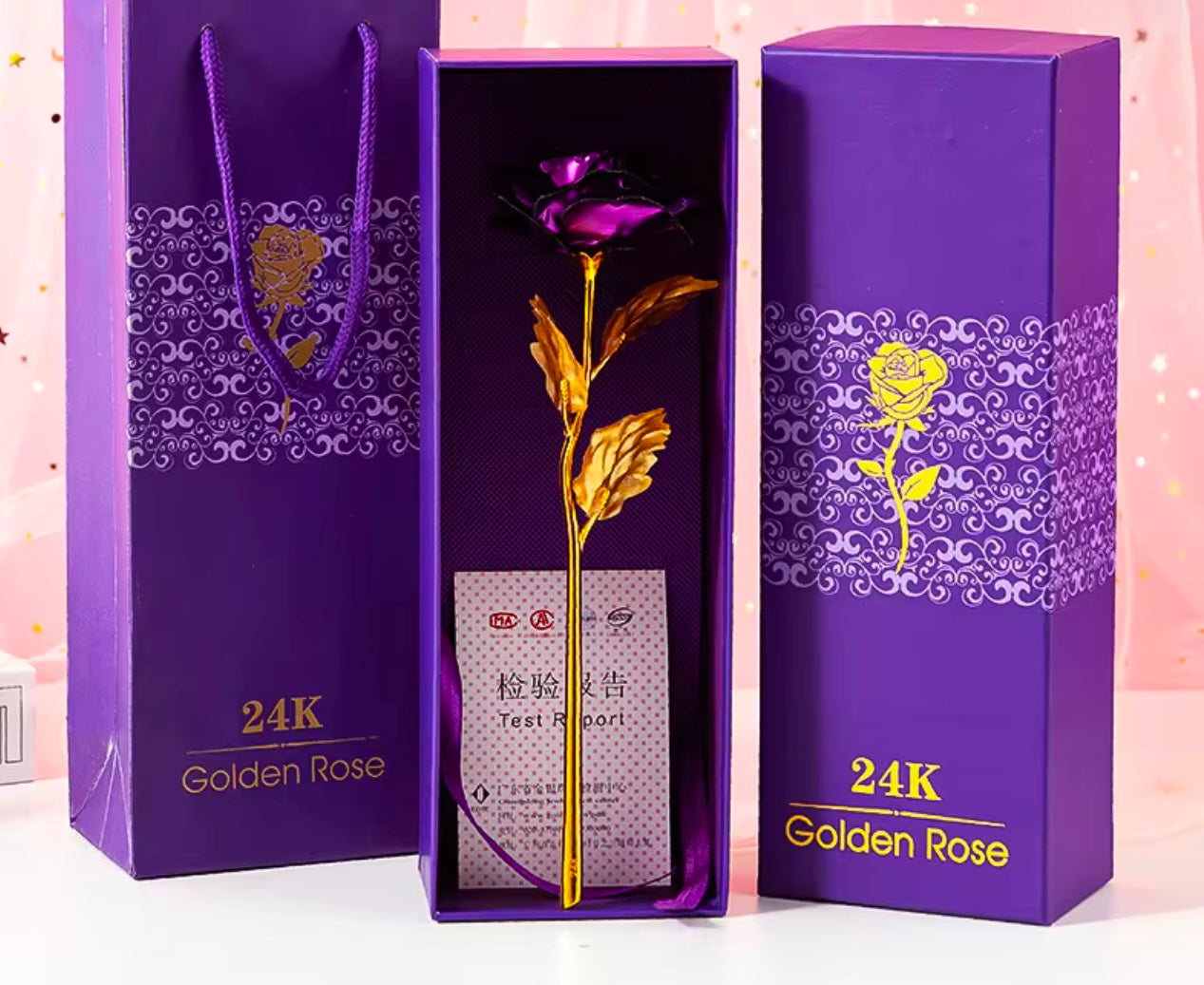 Flower Eternal Foil Plated 24K Gold Rose