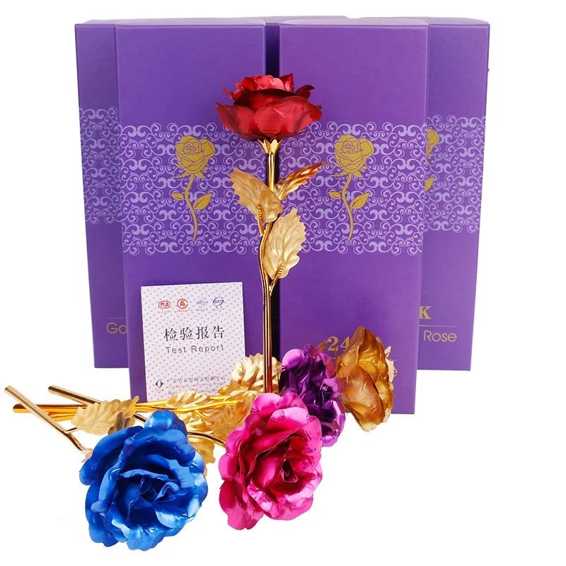 Flower Eternal Foil Plated 24K Gold Rose