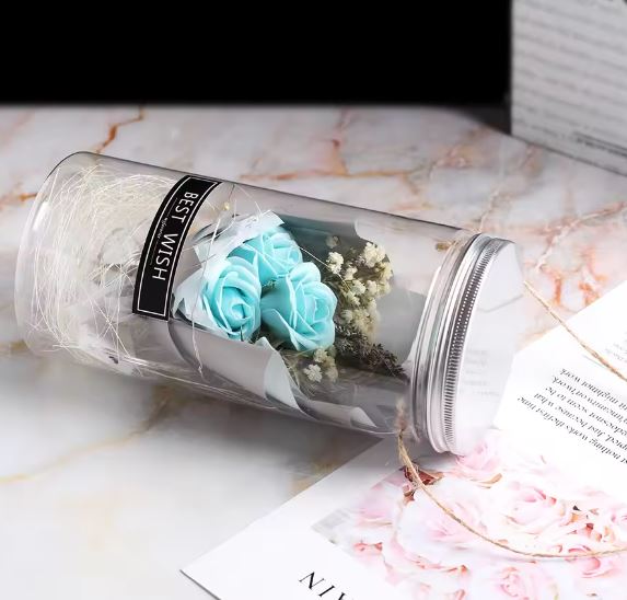 LED Soap Flower Hanging Jar