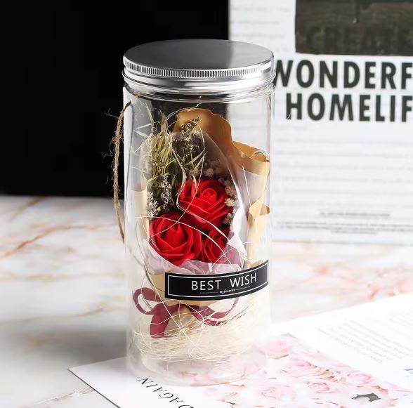 LED Soap Flower Hanging Jar