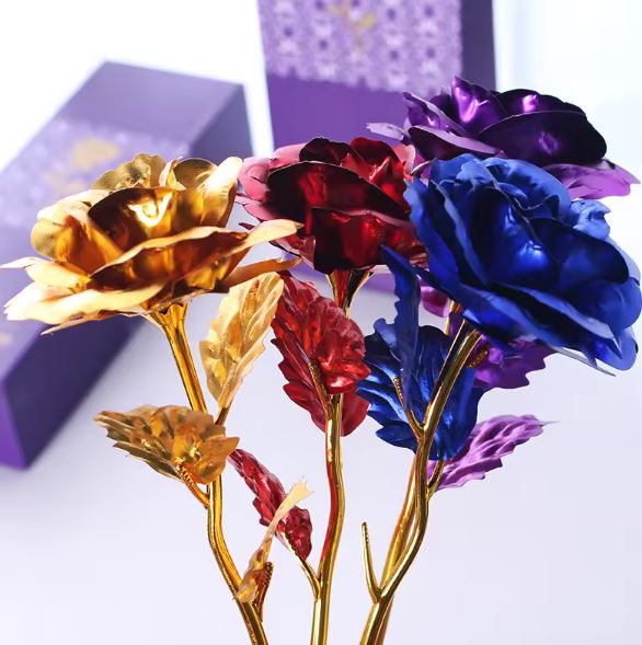 Flower Eternal Foil Plated 24K Gold Rose