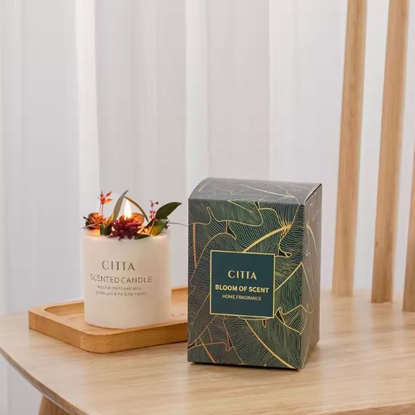 soy wax fragrance aroma therapy dry flower scented candle luxury