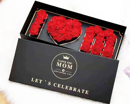 Deluxe Gift Box For MOM (Red Carnation)