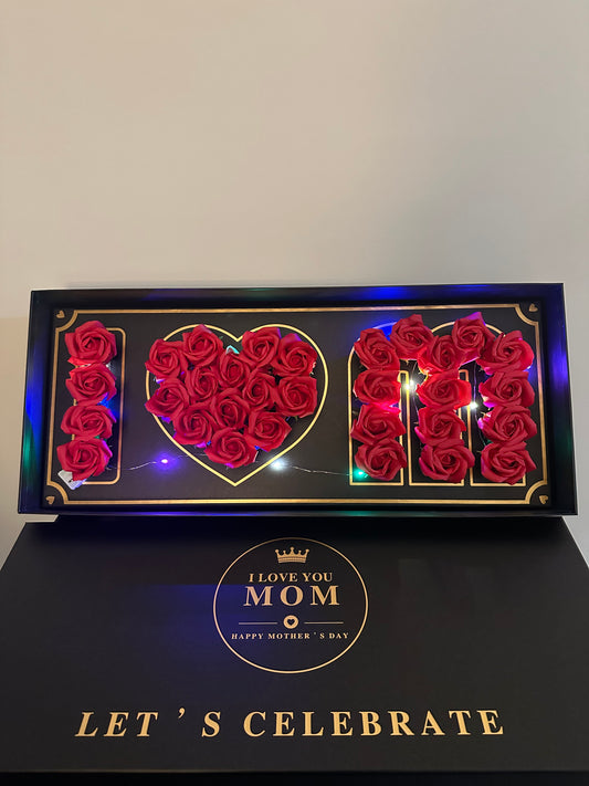 Deluxe Gift Box For Mom (Red Roses)