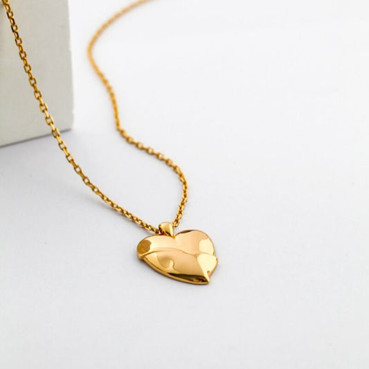 Golden Heartbeat Pendant