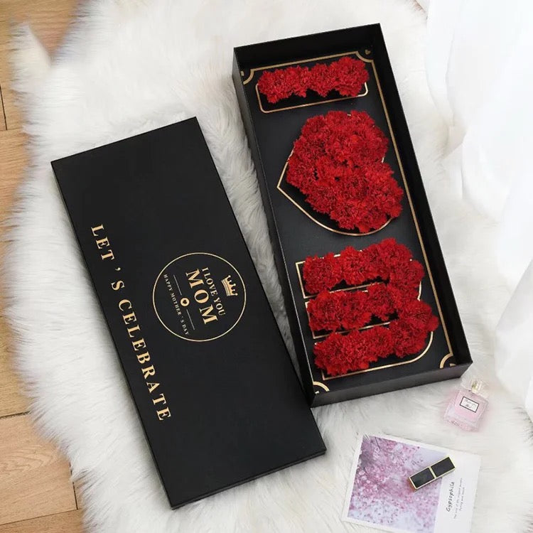 Deluxe Gift Box For MOM (Red Carnation)