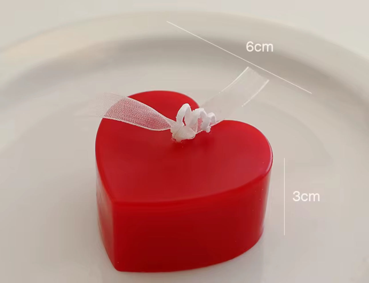 Valentine love candle