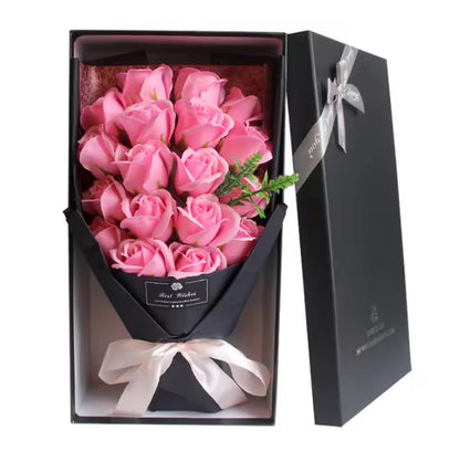 Luxury Rose Soap Flower Bouquet in Gift Box
