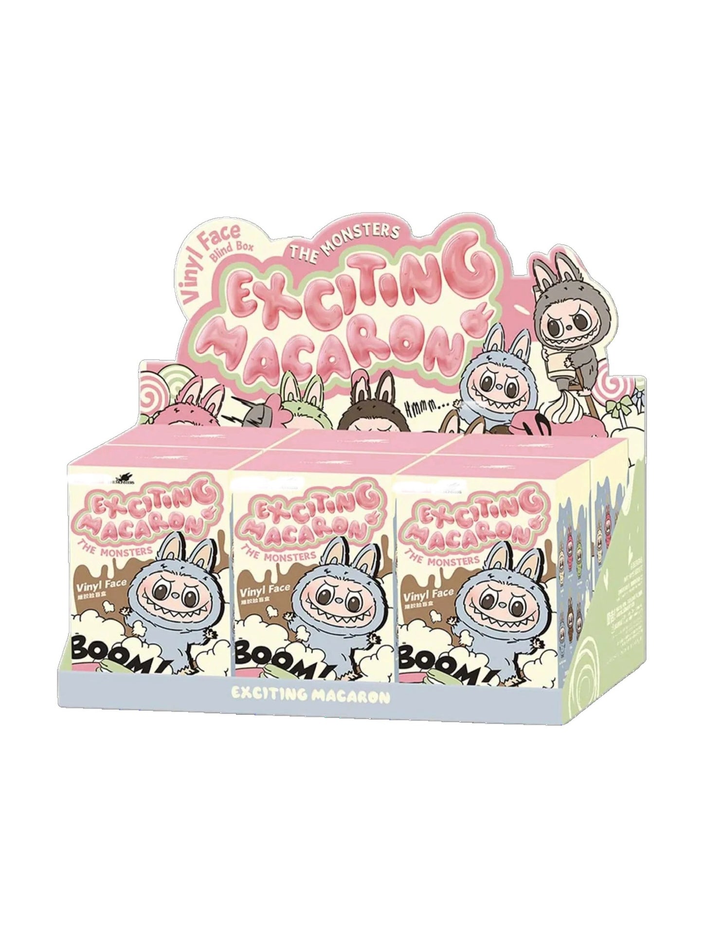 Labubu “Exciting Macaron” Blind Box Keychain Series