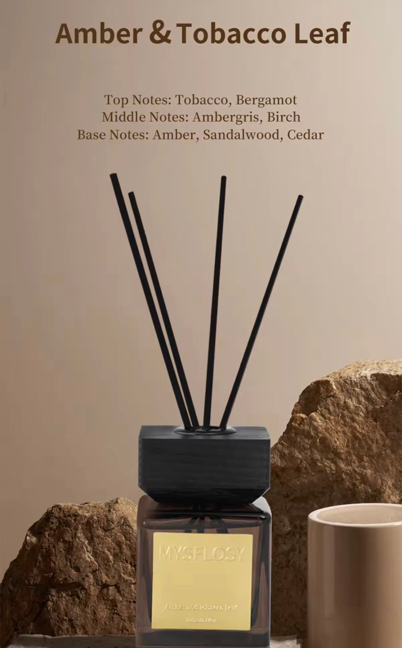 MYSFLOSY Luxury Candle & Reed Diffuser Gift Set