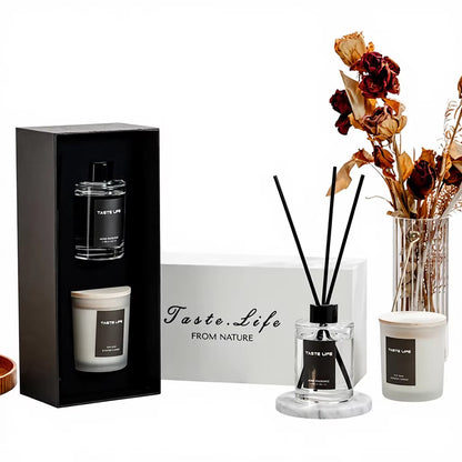 Taste Life Luxury Candle & Reed Diffuser Gift Set