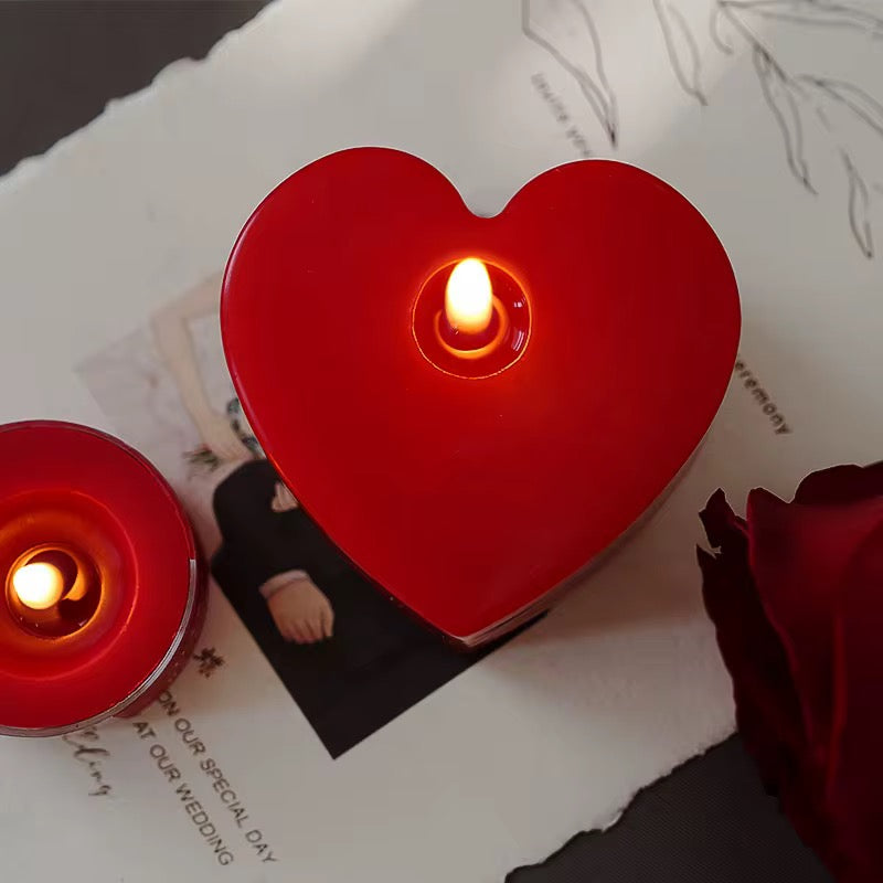 Valentine love candle