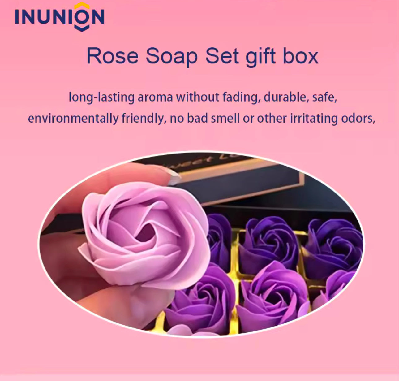 Rose Soap Set Gift Box