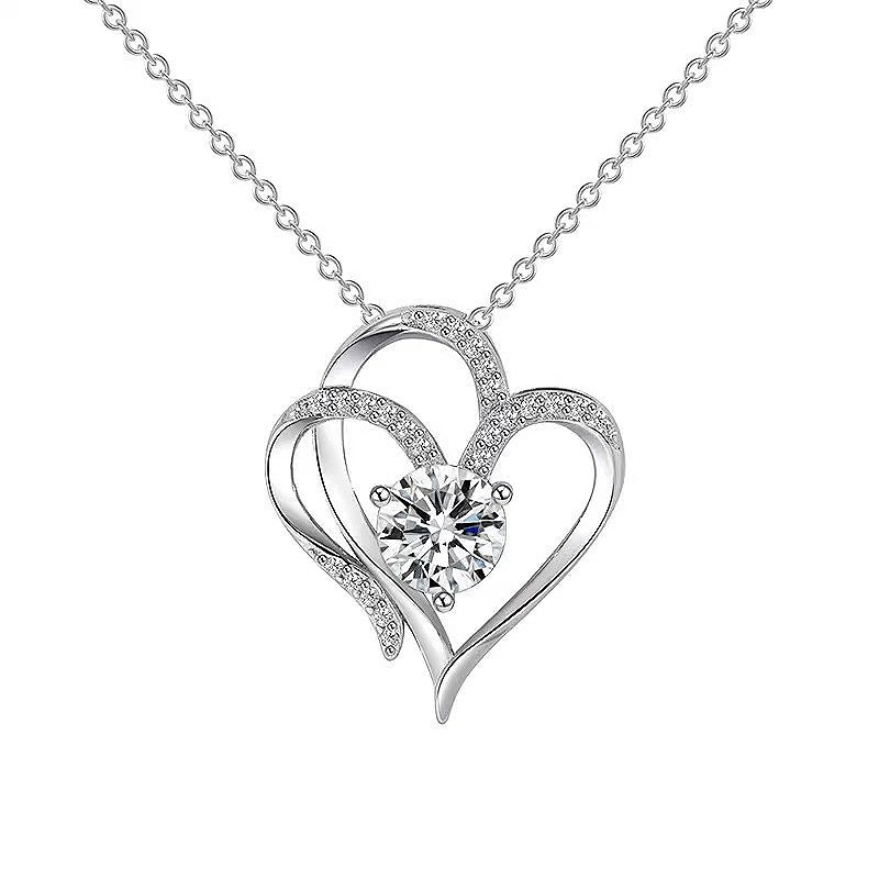 093 Sterling Heart Pendant
Necklace for Women