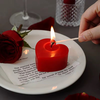 Valentine love candle