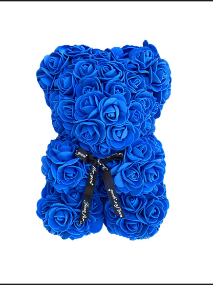 Rose Teddy Plush Floral Stuffed Bear Bouquet Soft Decorative Gift for Special Occasions