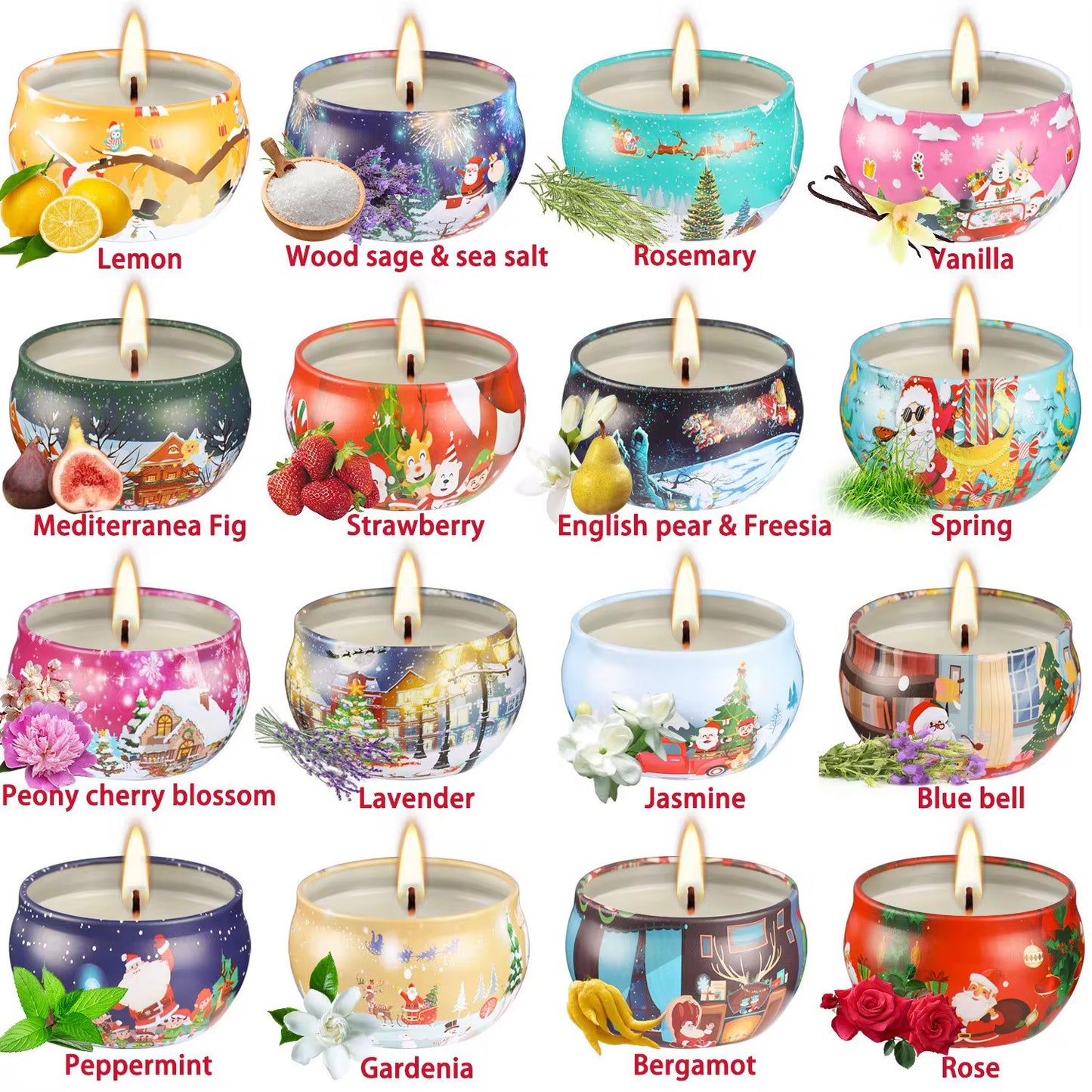 Christmas Wonderland 16-Piece Scented Candle Gift Set