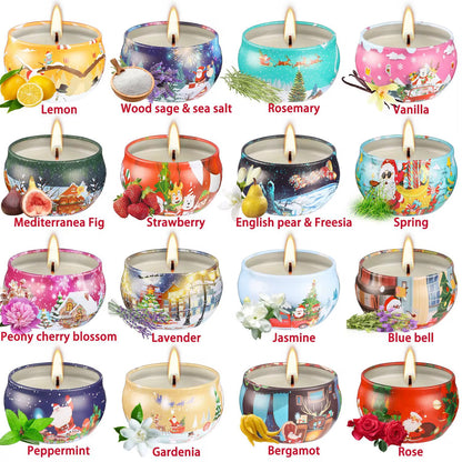 Christmas Wonderland 16-Piece Scented Candle Gift Set