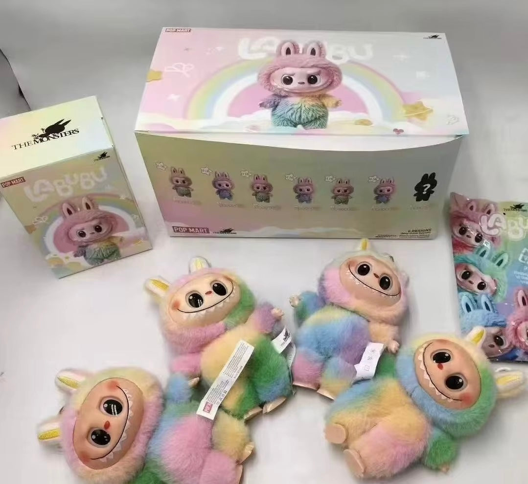 🌈 Labubu Rainbow Plush Doll