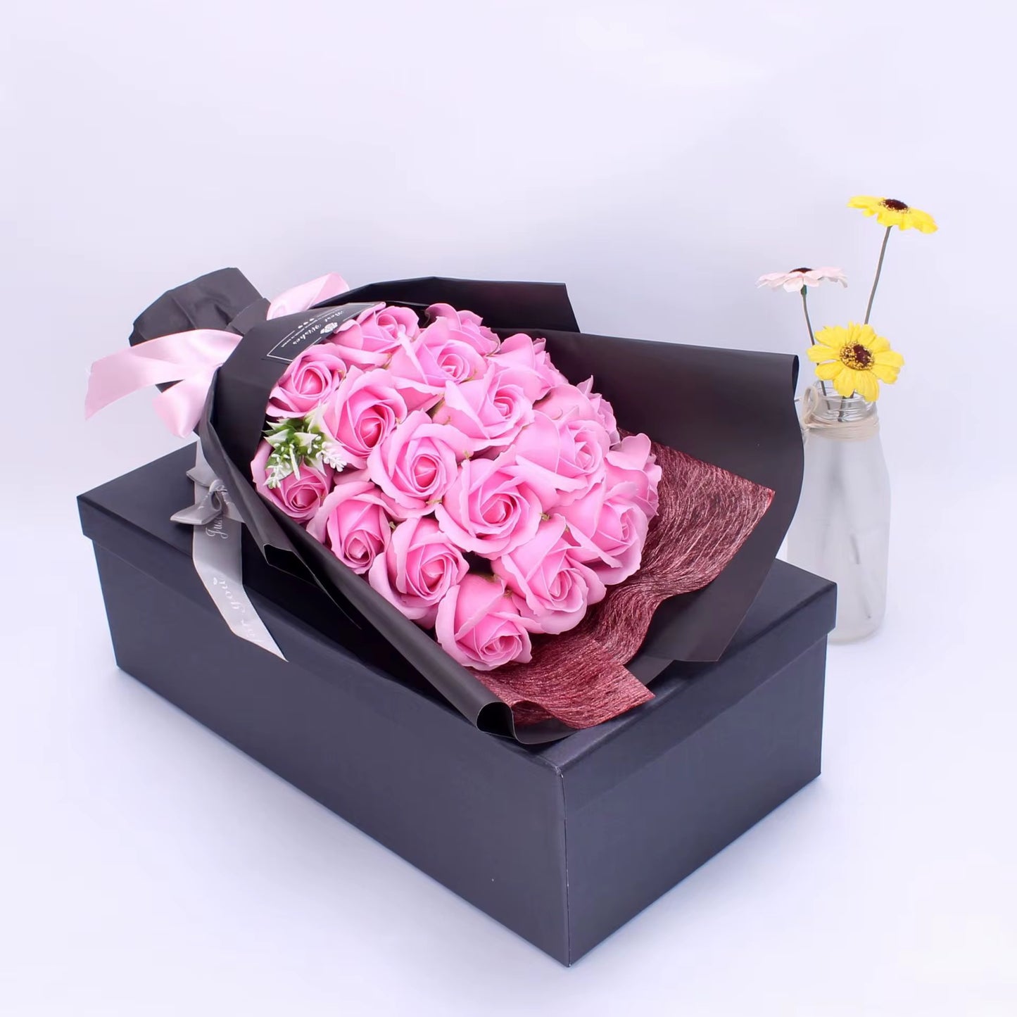 Luxury Rose Soap Flower Bouquet in Gift Box