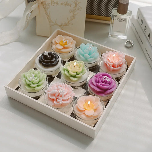 Flower Shaped Tealight Scented Candles