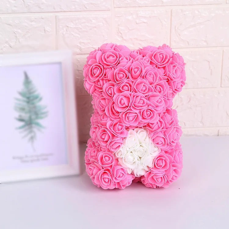 Rose Bears with Hearts