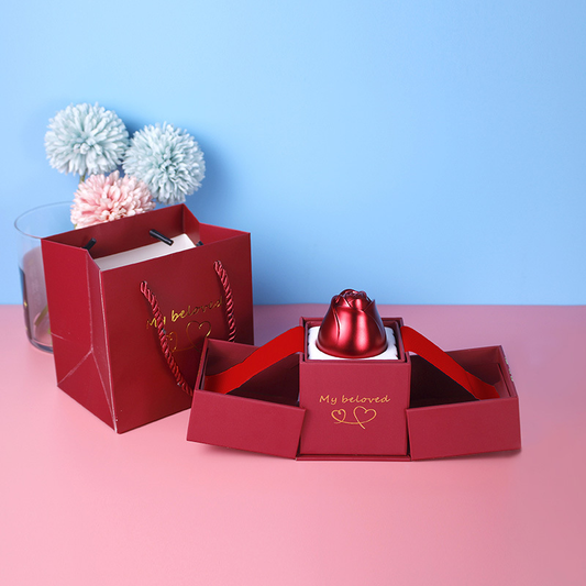 Metal Rose jewellery Box