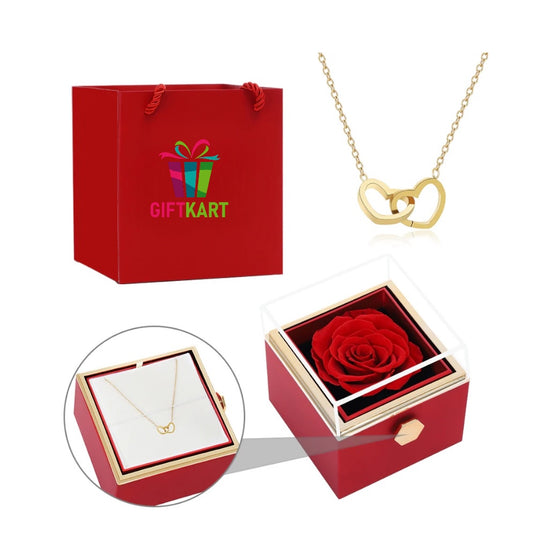 Eternal Rose Box with Jewellery