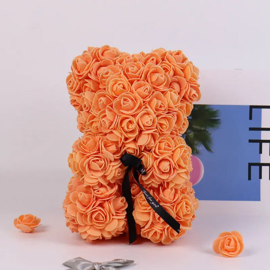 Orange Rose Teddy